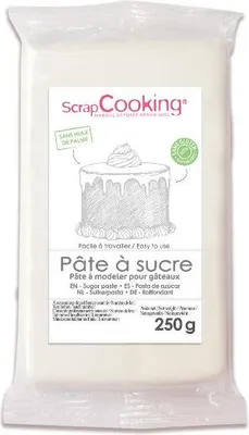 Image de Pâte à Sucre Arôme Vanille 250 G Blanche - Scrapcooking