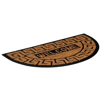 Produktbild von vidaXL Fußmatte Halbrund 45x75 cm Gummi und Kokosfaser