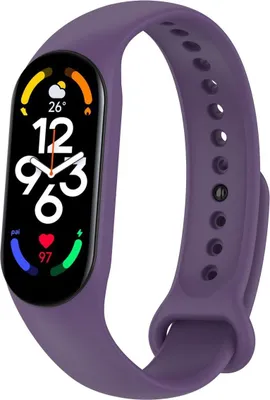Immagine prodotto di Bracciale di ricambio in silicone per Xiaomi Mi Band 5, 7, 6 NFC, Amazfit Band 5, colore: viola