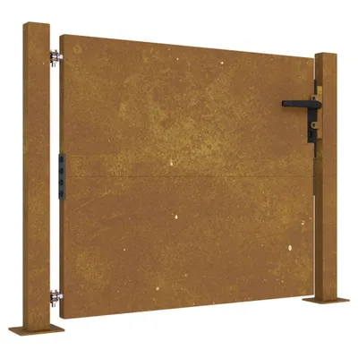 Image de vidaXL Portail de jardin 105x80 cm acier corten