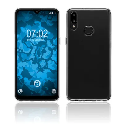 Produktbild von PhoneNatic Case kompatibel mit Samsung Galaxy A10s - Crystal Clear Silikon Hülle transparent + 2 Schutzfolien