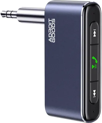 Produktbild von AdroitGoods Bluetooth Aux Receiver Empfänger Auto - Bluetooth 5.0 Transmitter - Freisprecheinrichtung - Autozubehör