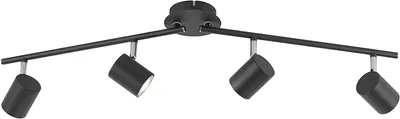 Obrázek produktu pro Leuchten Direkt Stropní světlo, antracit Stropní světlo, antracit 4xGU10/5W/3000K Vnitřní světlo, IP20 Stropní světlo otočné 11944-13