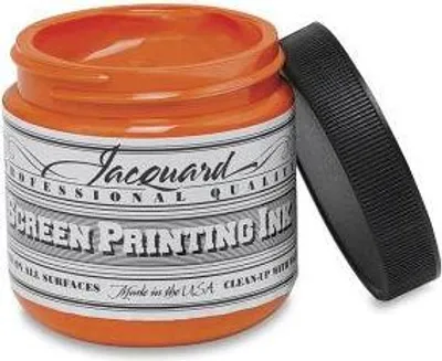 Produktbild von Jacquard Siebdruckfarbe 118 ml orange Textilfarbe für Stoff und Papier