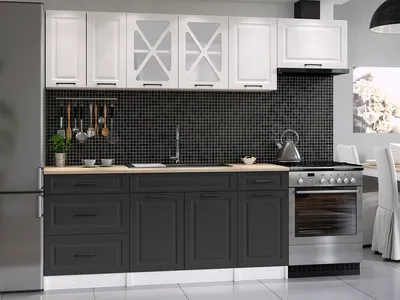 Obrázek produktu pro Kuchyňská linka MARGID 240cm - Bílá + grafit