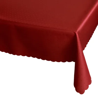 Immagine prodotto di Tovaglia 110 x 160 cm in rosso scuro per tavolo da pranzo e cucina