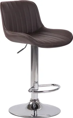 Produktbild von Barhocker Lentini Kunstleder chrom braun