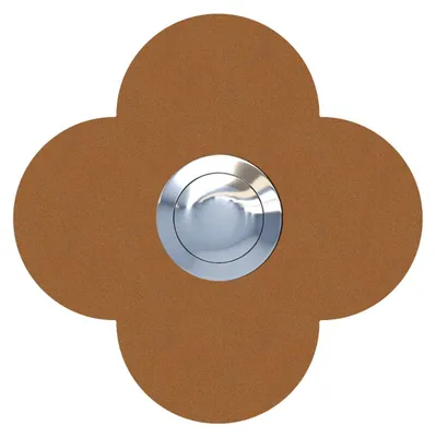 Produktbild von Türklingel Blume in Rost