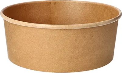 Produktbild von Salatschalen, Pappe rund 1300 ml Ø 18,4 cm · 7 cm braun