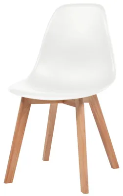 Produktbild von vidaXL Esszimmerstühle 2 Stk. Weiß Kunststoff