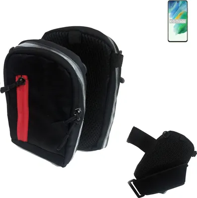 Produktbild von K-S-Trade Outdoor Gürteltasche Holster Umhängetasche kompatibel mit Samsung Galaxy S21 FE SD888 schwarz Handy Tasche Case travelbag Schutz Hülle