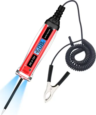 Zdjęcie produktu dla Pióro testowe elektryczne Dwubiegunowy samochodowy tester okablowania Cyfrowy samochodowy tester zasilania LCD 3-72V Samochodowy tester zasilania Narzędzia do naprawy i testowania okablowania samochodowego