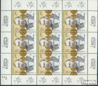 Produktbild von Briefmarken Bosnien - Kroat. Post Mostar 2001 Mi 84Klb Kleinbogen (kompl.Ausg.) postfrisch 100 Jahre Nobelpreise