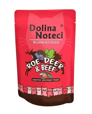 Image de Dolina Noteci Superfood Sarna et chat bœuf 85g sachet