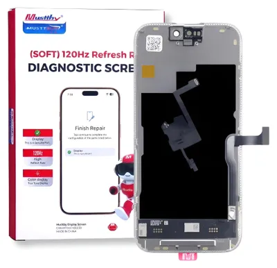 Produktbild von Display für Apple iPhone 15 Pro 120Hz mit Lichtsensor-Diagnoseband