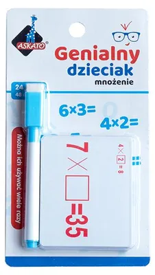 Immagine prodotto di Fiszki Arytmetyczne Mnożenie Genialny Dzieciak 110202