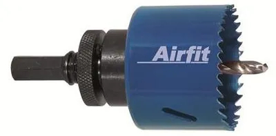 Image de airfit coupeur de cercle 57mm, HSS bimétal avec fixation, pour plastique et métal