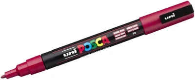 Image de POSCA - POSCA PC3M F Dark Rood | 1 pièce | 6 pièces