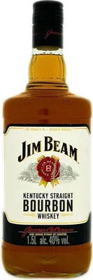 Image de Jim Beam White Kentucky Straight Bourbon Whiskey | 40 % vol | 1,5 l Flasche
