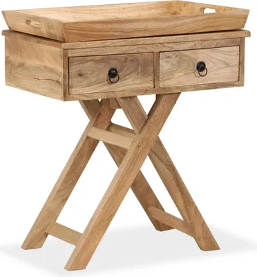 Obrázok produktu pre Príručný stolík masívne mangovníkové drevo 65x40x76 cm