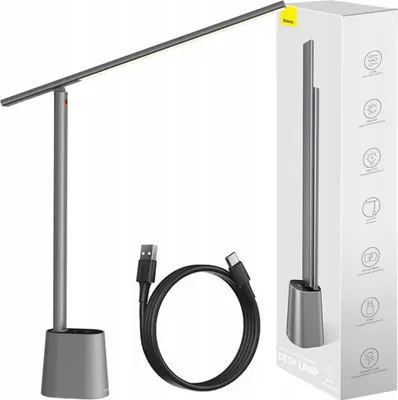 Immagine prodotto di Baseus Smart Eye Lampada da ufficio pieghevole e ricaricabile (grigio)