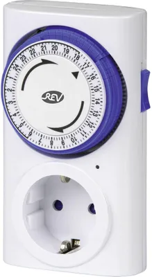 Image de REV Horloge programmable Premium mécanique blanc