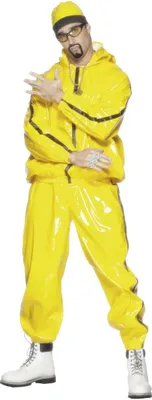 Immagine prodotto di Smiffys - Costume da rapper uomo/donna unisex SM3519 (L) (Giallo)