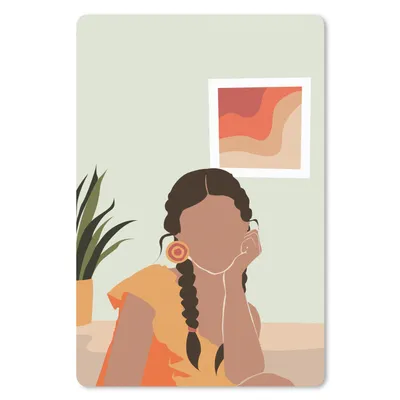 Produktbild von MuchoWow® Mauspad Mousepad Interieur - Frau - Kleid 40x60 cm - Mousepads - Maus Mat - Pad - Mausunterlage - Schreibtisch Accesoire