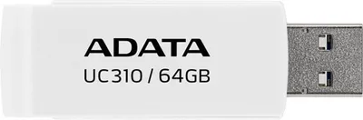Obrázek produktu pro ADATA UC310, 64 GB, USB Typ-A, 3.2 Gen 1 (3.1 Gen 1), 100 MB/s, Kloub, Bílá