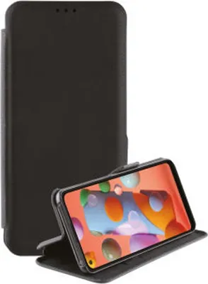 Produktbild von VIVanco™hochwertige Smartphone Buchklapptasche, kompatibel mit Samsung Galaxy A11, Kunstleder Hülle, Magnetverschluss