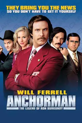 Immagine prodotto di Anchorman, il film Kino - Poster stampato - Dimensioni 61x91,5 cm