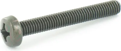Obrázok produktu pre Skrutka s hlavou M6x45-5,8-A4R (DIN 7985) - krížová drážka Phillips PH - čierne pozinkované