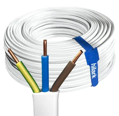 Produktbild von Flaches Installationskabel YDYp 3x2,5 mm² 10m