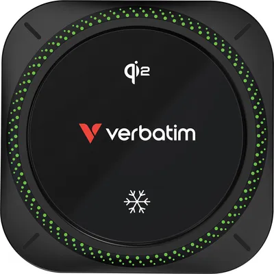 Productafbeelding van Verbatim 31860 Verbatim Charge 'n' Drive Qi2 Magnetic Wireless Charger RGB