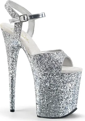 Produktbild von FLAMINGO-810LG Damen Sandale von Pleaser, Silber , EU 36, US 6