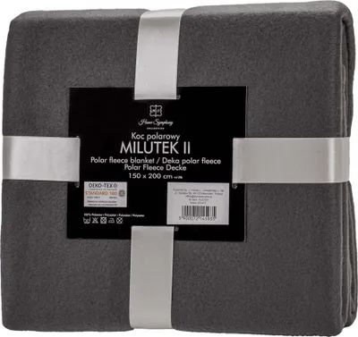 Produktbild von Fleecedecke Milutek 130x170 Graphit