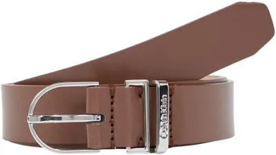 Produktbild von Calvin Klein Damen Gürtel Metal Buckle aus Leder, Braun (Cioccolate Lab), 70 cm