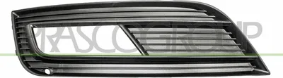 Produktbild von PRASCO Lüftungsgitter Grill Stoßfänger für AUDI A4 Avant (8K5, B8) mit Loch/Löchern für Nebellampen Schwarz