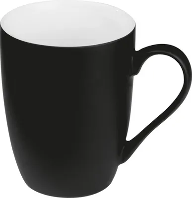 Produktbild von Porzellantasse / Kaffeetasse / Fassungsvermögen: 300 ml / Farbe: schwarz