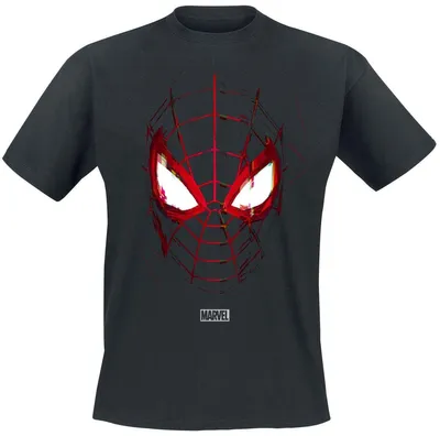 Produktbild von Spider-Man T-Shirt Uni Glitched Mask schwarz XXL