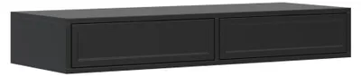 Image de Selsey Velveto - Coiffeuse à 2 tiroirs, noir, 110 cm