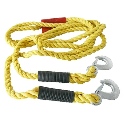 Produktbild von Abschleppseil robust mit 2 Karabiner und Beutel Zugseil 5 To.5000 KG 350cm