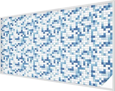 Produktbild von Buntglas Fensterfolie – 116x200 cm – Stained-Glass Design – blickdichte dekorative Sichtschutzfolie – selbstklebend, UV-Schutz – Kachelspiel