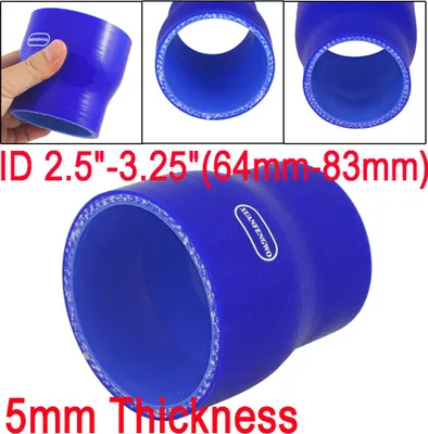Image de 2,5" - 3,25" 64mm à 83mm tuyau flex silicone raccord réducteur droit admission