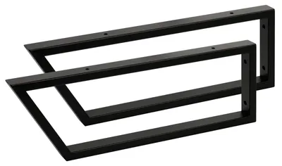 Produktbild von SOTECH Waschtischkonsole TWK500 500 x 150 mm Stahl schwarz matt (2 Stück)