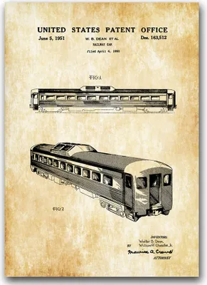 Produktbild von Poster - Canvas - Leinwand - 59,4 cm x 84,1 cm - Fotoposter - Leinwandkunst - Die Lokomotive der Vereinigten Staaten