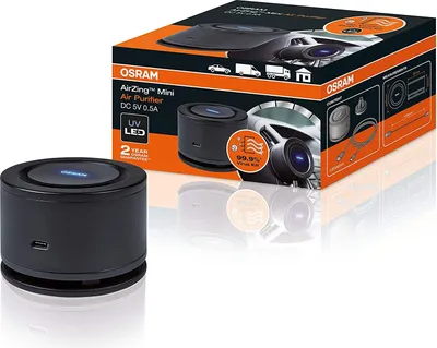 Produktbild von OSRAM AirZing Mini Luftreiniger für Auto PKW LKW Wohnwagen mit USB Ladekabel
