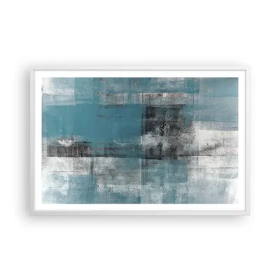 Produktbild von Gerahmtes Poster - Weißer Rahmen - Abstraktion Modern Gürtel - 91,5x61 cm - Wand Bild - Wanddeko - Wandbilder - Kunstposter - Wandposter - Bilderrahmen - Bilder - Kunstdruck - Wandbild P2WAA91x61-4283