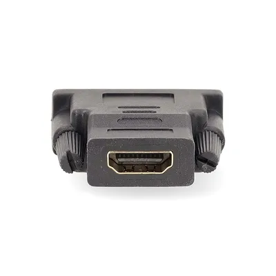 Produktbild von Nedis HDMI -Adapter - HDMI Ausgang - DVI-D 24+1-Pin Stecker - Vergoldet - Gerade - PVC - Anthrazit - 1 Stück - Verpackung mit Sichtfenster