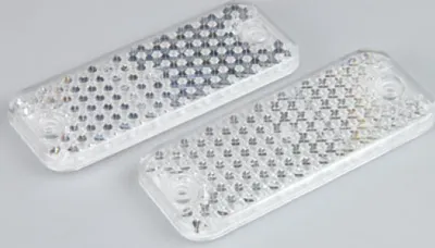 Produktbild von Frontreflektor eckig 95 x 38 mm weiss
